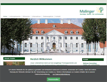 Tablet Screenshot of firma-mallinger.de